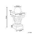 BELIANI - Fontaine de jardin avec LED beige VELINO - vignette