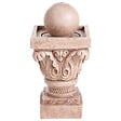 BELIANI - Fontaine de jardin avec LED beige VELINO - vignette