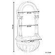 BELIANI - Fontaine de jardin avec lumière LED beige MARMORE - vignette