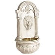 BELIANI - Fontaine de jardin avec lumière LED beige MARMORE - vignette