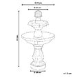 BELIANI - Fontaine de jardin beige clair LIMBARA - vignette
