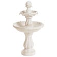 BELIANI - Fontaine de jardin beige clair LIMBARA - vignette