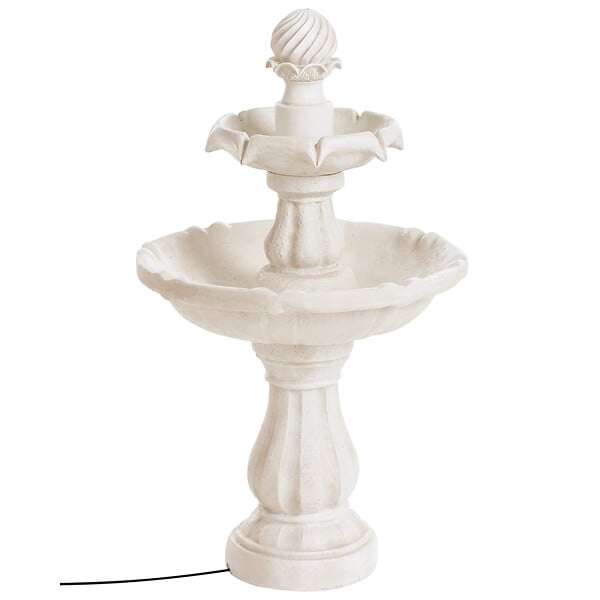 BELIANI - Fontaine de jardin beige clair LIMBARA - large