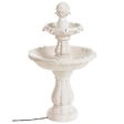 BELIANI - Fontaine de jardin beige clair LIMBARA - vignette