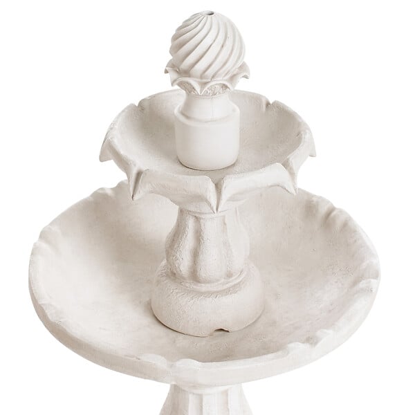 BELIANI - Fontaine de jardin beige clair LIMBARA - large