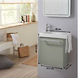 PLANETE BAIN - Pack lave-mains Vert avec porte serviette - Mitigeur à gauche - L.48 X H. 52.5 cm - Houston - vignette
