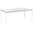 BELIANI - Table de salle à manger de jardin SOVARETO 180 cm 90 cm Effet marbre Marbre blanc - vignette