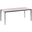 BELIANI - Table de salle à manger de jardin SOVARETO 180 cm 90 cm Imitation bois Gris clair - vignette