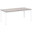 BELIANI - Table de salle à manger de jardin SOVARETO 180 cm 90 cm Imitation bois Gris clair - vignette