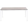 BELIANI - Table de salle à manger de jardin SOVARETO 180 cm 90 cm Imitation bois Gris clair - vignette