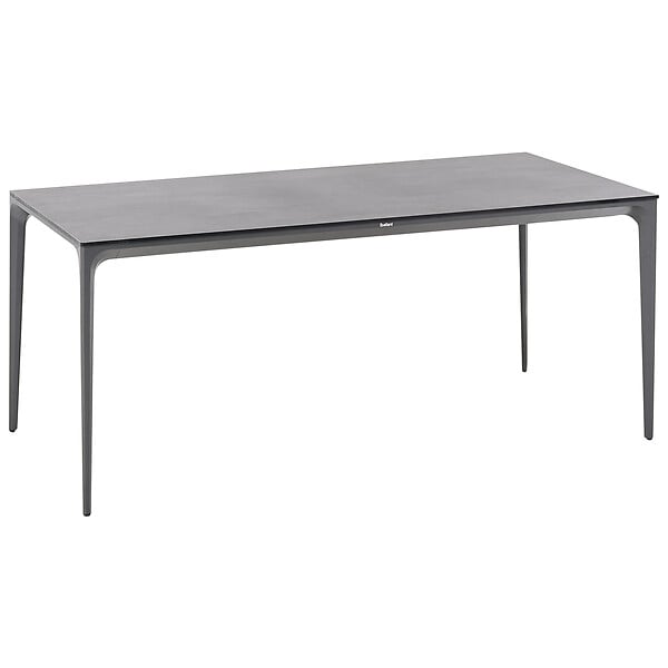 BELIANI - Table de salle à manger de jardin SOVARETO 180 cm 90 cm Effet pierre Gris foncé - large