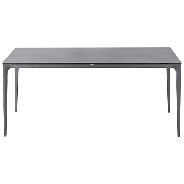 BELIANI - Table de salle à manger de jardin SOVARETO 180 cm 90 cm Effet pierre Gris foncé - large