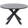 BELIANI - Table de salle à manger de jardin MALETTO 120 cm 120 cm Verre Gris - vignette
