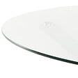BELIANI - Table de salle à manger de jardin MALETTO 120 cm 120 cm Verre Blanc - vignette