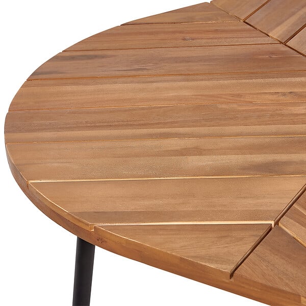 BELIANI - Table de salle à manger de jardin VARENNA 106 cm 103 cm Acacia Marron - large