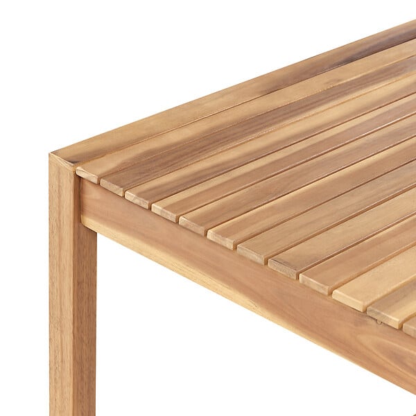 BELIANI - Table de salle à manger de jardin SASSARI II 180 cm 90 cm Bois d\'acacia certifié Marron clair - large