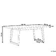 BELIANI - Table de salle à manger de jardin ORIA 180 cm 90 cm Béton Gris - vignette