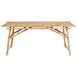 BELIANI - Table de salle à manger de jardin TINDARI 180 cm 90 cm Bambou Marron clair - vignette