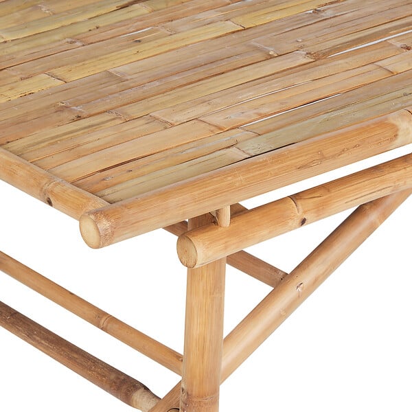 BELIANI - Table de salle à manger de jardin TINDARI 180 cm 90 cm Bambou Marron clair - large