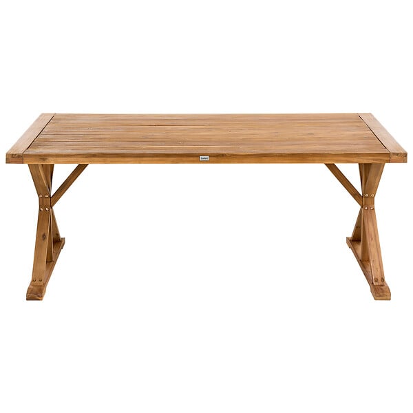 BELIANI - Table de salle à manger de jardin CALABRITTO 90 cm 180 cm Acacia Marron - large