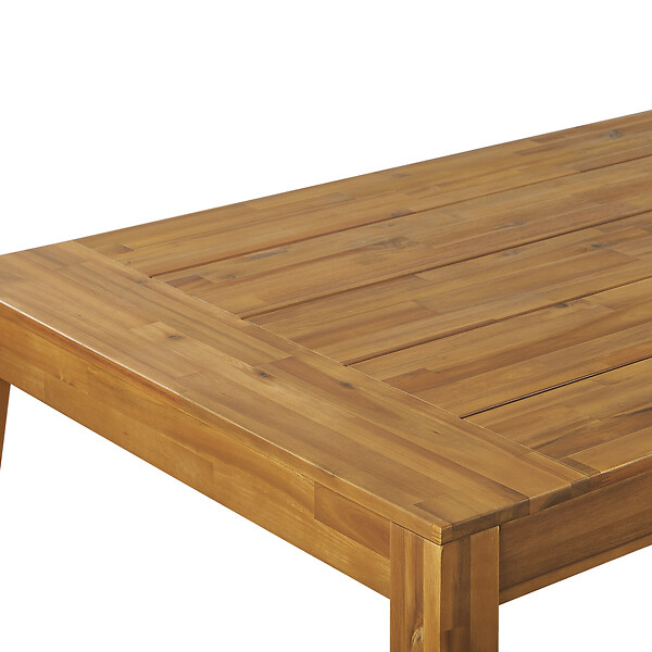 BELIANI - Table de salle à manger de jardin LIVORNO 210 cm 90 cm Acacia Marron - large