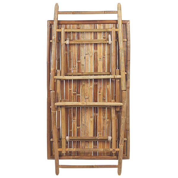 BELIANI - Table de salle à manger de jardin MOLISE 120 cm 69 cm Bambou Marron clair - large