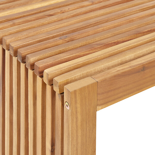 BELIANI - Table de salle à manger de jardin BELLANO 70 cm 120 cm Acacia Marron - large