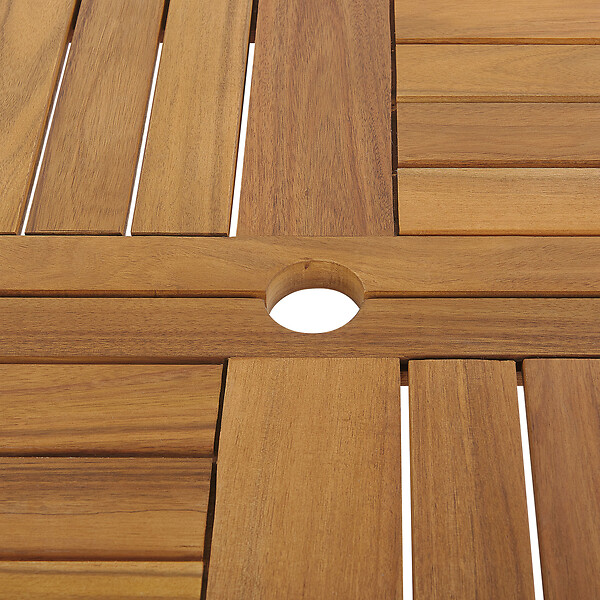 BELIANI - Table de salle à manger de jardin TOLVE 150 cm 150 cm Acacia Marron - large
