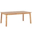 BELIANI - Table de salle à manger de jardin extensible CESANA 180/240 cm 100 cm Acacia Marron clair - vignette