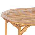 BELIANI - Table de salle à manger de jardin extensible MAUI 160/220 cm 100 cm Acacia Marron clair - vignette