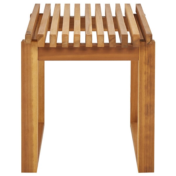BELIANI - Table d\'appoint pour le jardin BELLANO 35 cm 40 cm Acacia Marron - large