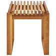BELIANI - Table d\'appoint pour le jardin BELLANO 35 cm 40 cm Acacia Marron - vignette