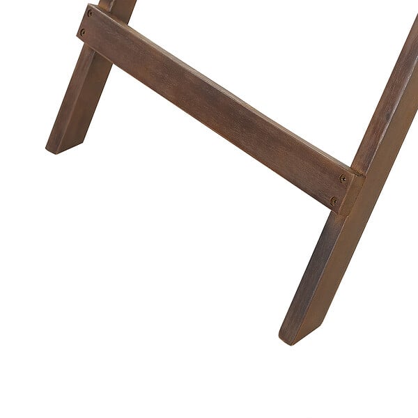 BELIANI - Table d\'appoint pour le jardin AMANTEA Acacia Marron foncé Pliant - large