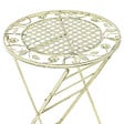 BELIANI - Table de bar de jardin BIVIO 60 cm 60 cm Métal Vert clair - vignette