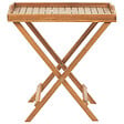 BELIANI - Table d\'appoint pour le jardin JAVA Acacia Marron clair Pliant - vignette