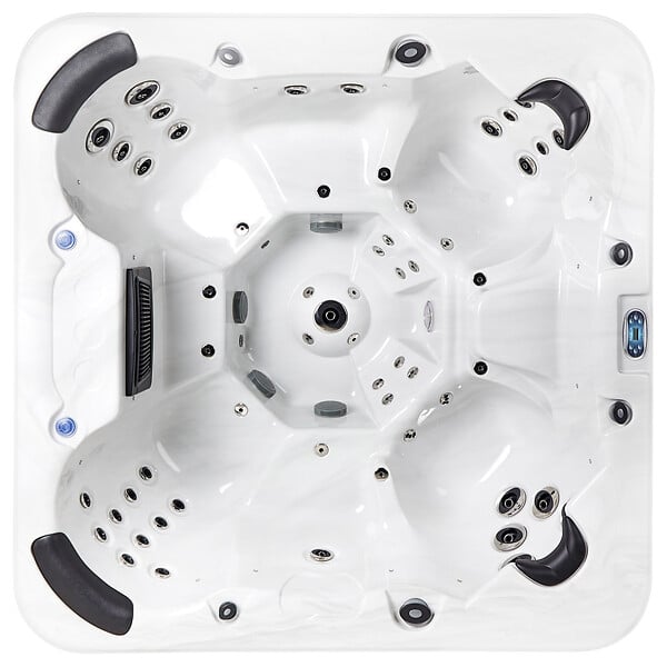 BELIANI - Spa d'extérieur avec LED VILLARRICA Blanc - large