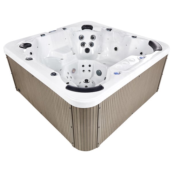 BELIANI - Spa d'extérieur avec LED VILLARRICA Blanc - large
