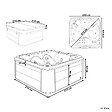 BELIANI - Spa d'extérieur avec LED TULAROSA Blanc - vignette