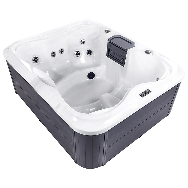 BELIANI - Spa d'extérieur avec LED ARCELIA Blanc - large