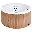 BELIANI - Spa d'extérieur avec LED MARFIL Marron - vignette
