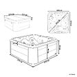 BELIANI - Spa d'extérieur avec LED TULAROSA Gris graphite - vignette