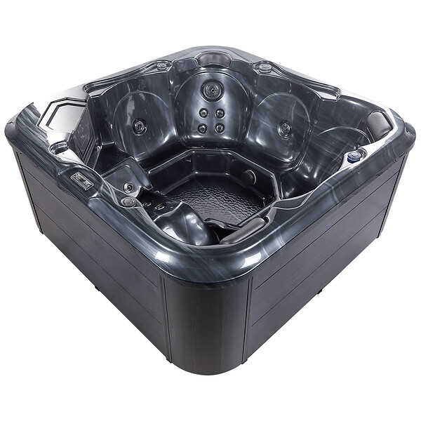 BELIANI - Spa d'extérieur avec LED TULAROSA Gris graphite - large