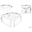 BELIANI - Spa d'extérieur avec LED ARCELIA Bleu - vignette