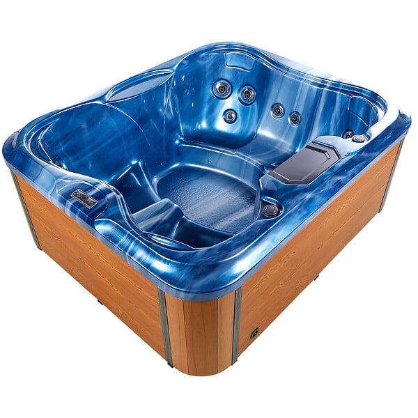 BELIANI - Spa d'extérieur avec LED ARCELIA Bleu - large