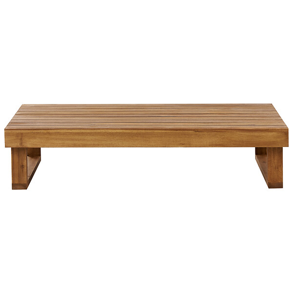 BELIANI - Table basse de jardin MARETTIMO 60 cm 110 cm Bois d\'acacia certifié Marron - large