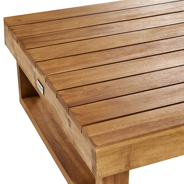 BELIANI - Table basse de jardin MARETTIMO 60 cm 110 cm Bois d\'acacia certifié Marron - large