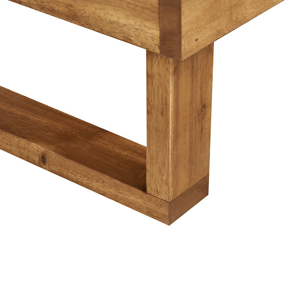 BELIANI - Table basse de jardin MARETTIMO 60 cm 110 cm Bois d\'acacia certifié Marron - large