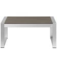 BELIANI - Table basse de jardin SALERNO Métal Gris foncé - vignette