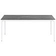 BELIANI - Table de salle à manger de jardin SOVARETO 180 cm 90 cm Effet marbre Marbre noir - vignette