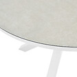 BELIANI - Table de salle à manger de jardin MALETTO 120 cm 120 cm Verre Taupe - vignette